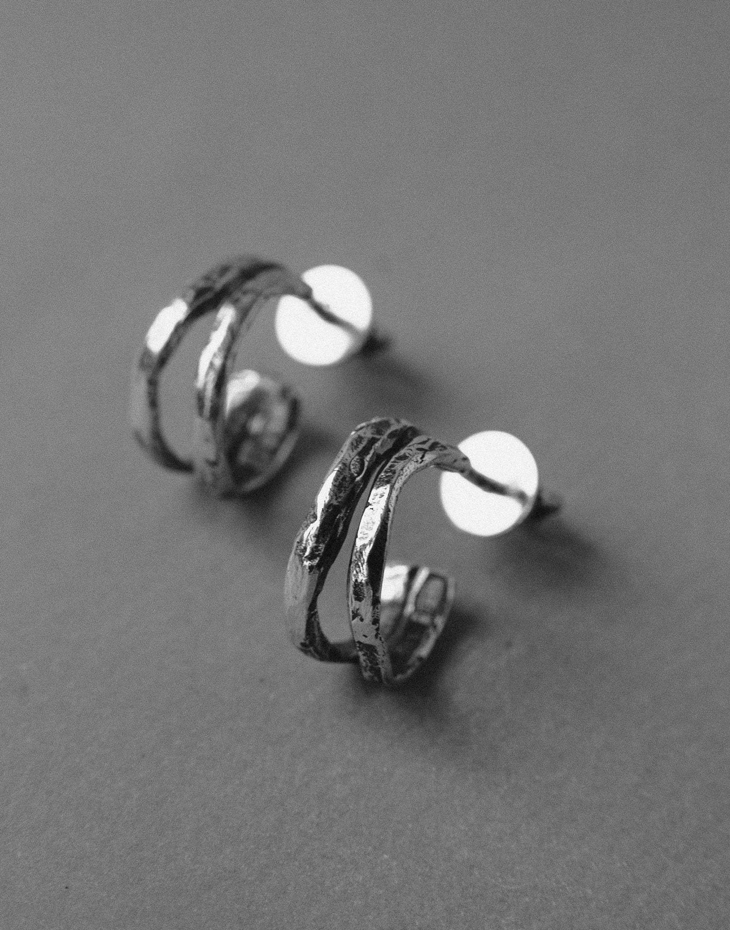 Silver earrings