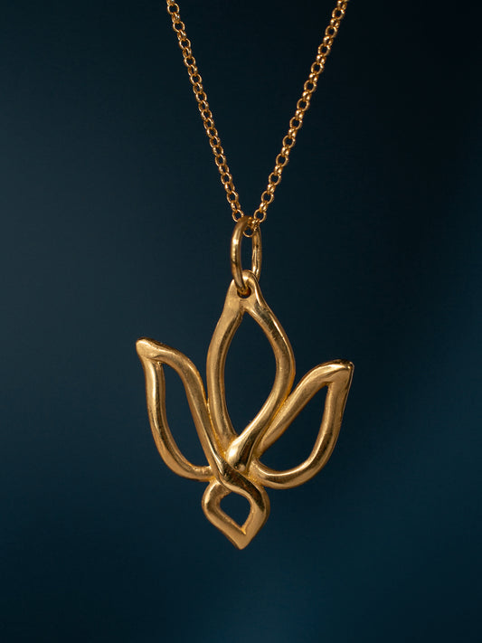 Кулон Тризуб Квітка