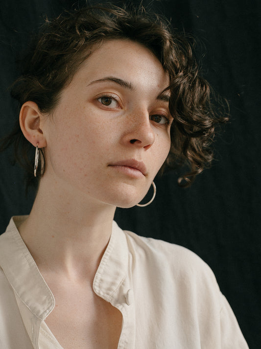 Сережки-хупи, квадратні в розрізі