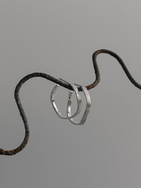 Earrings Soft waves narrow