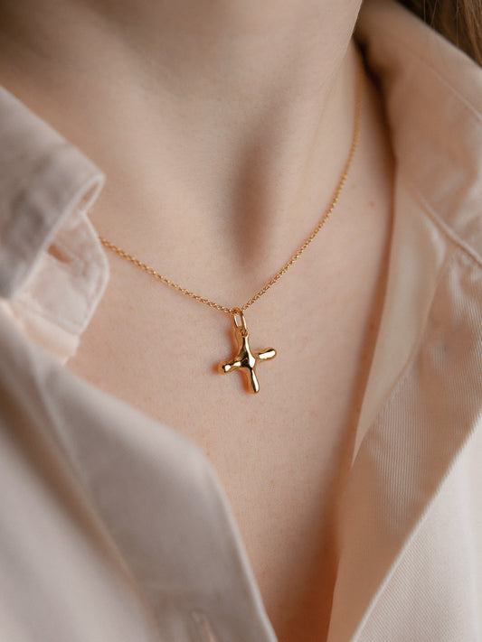 Pendant Cross Droplet