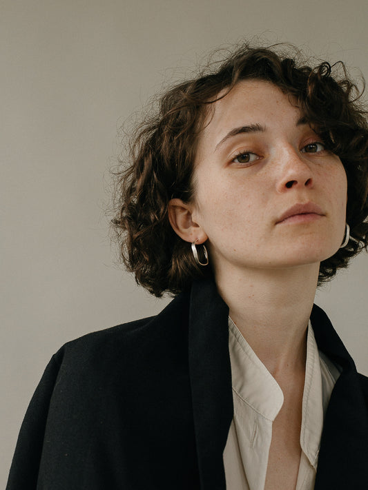 Earrings Soft waves narrow