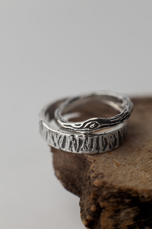 Pair of Wedding Rings Wood