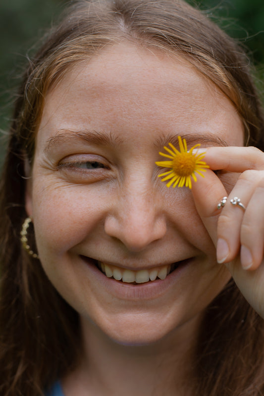 Сережки Квіткові Хупи