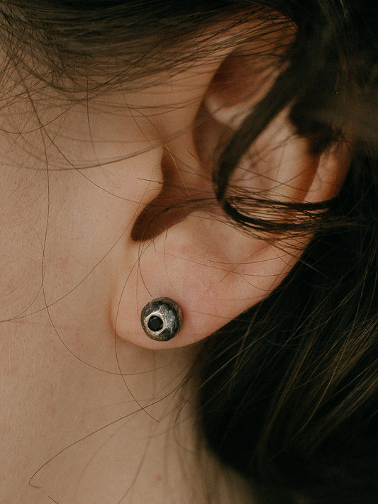 Earrings Balls with diamonds